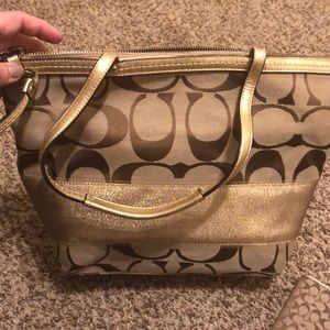 Coach tote and wallet